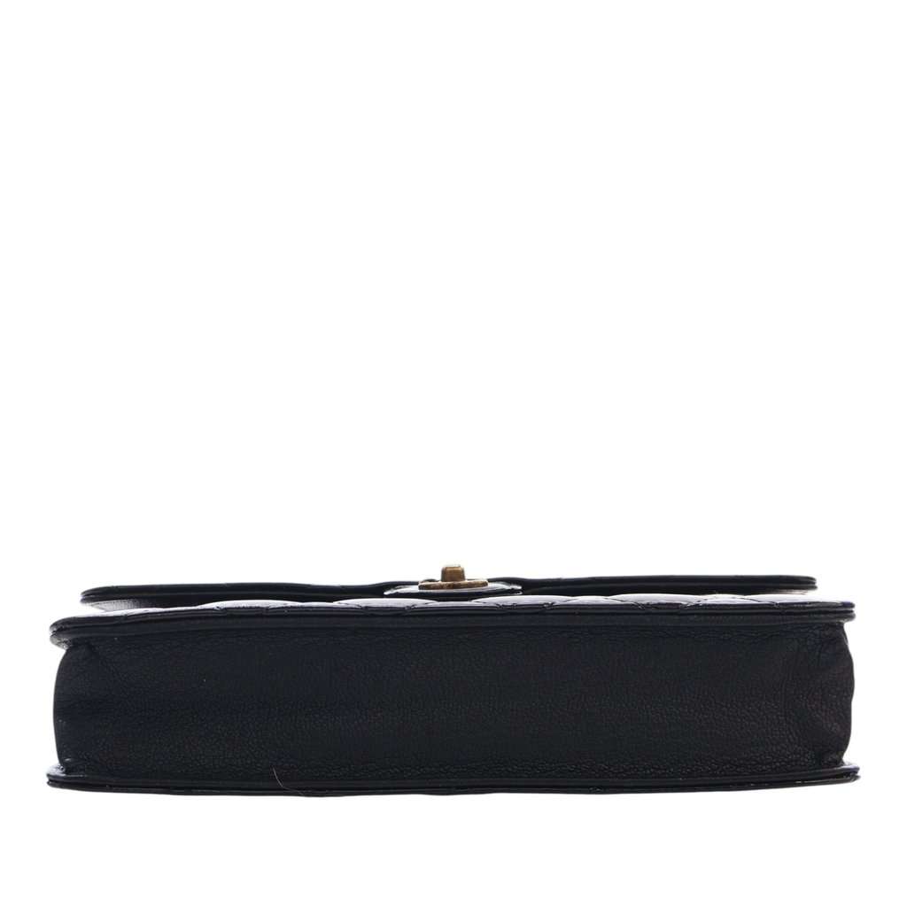 Chanel Quilted Patent and Goatskin CC Eyelet Wallet On Chain Black Leather Very good - Box View