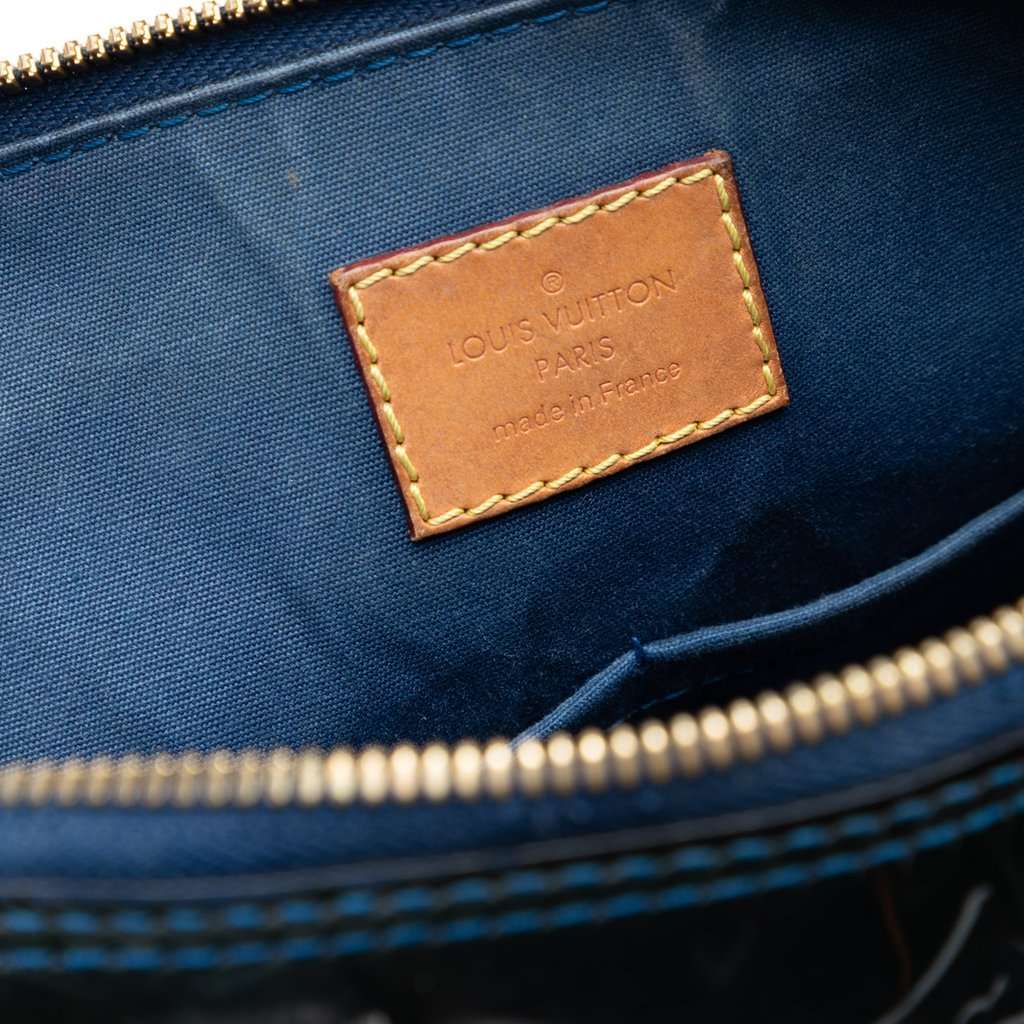 Louis Vuitton Monogram Vernis Alma PM Blue Leather Very good condition - Box View