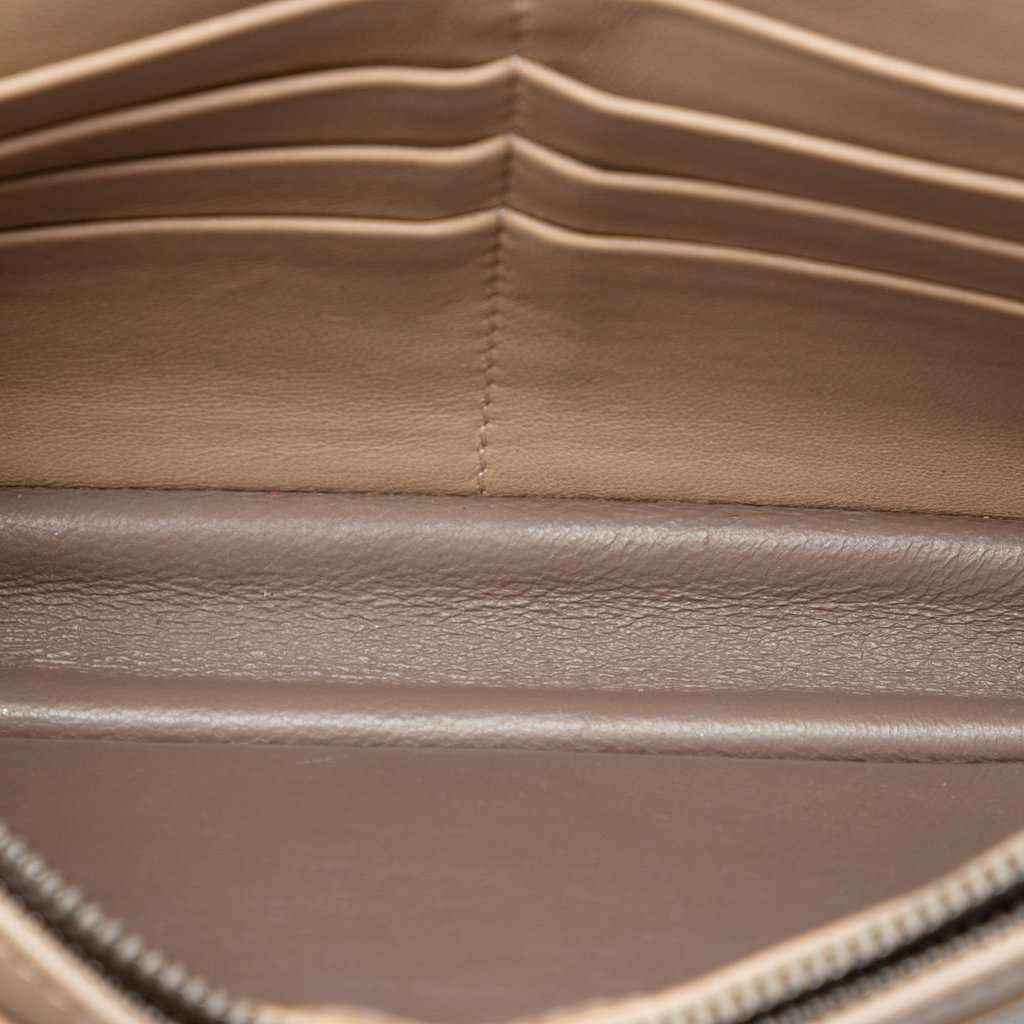 Bottega Veneta Nappa Intrecciato Wallet On Chain Brown Leather Very good condition - Model View