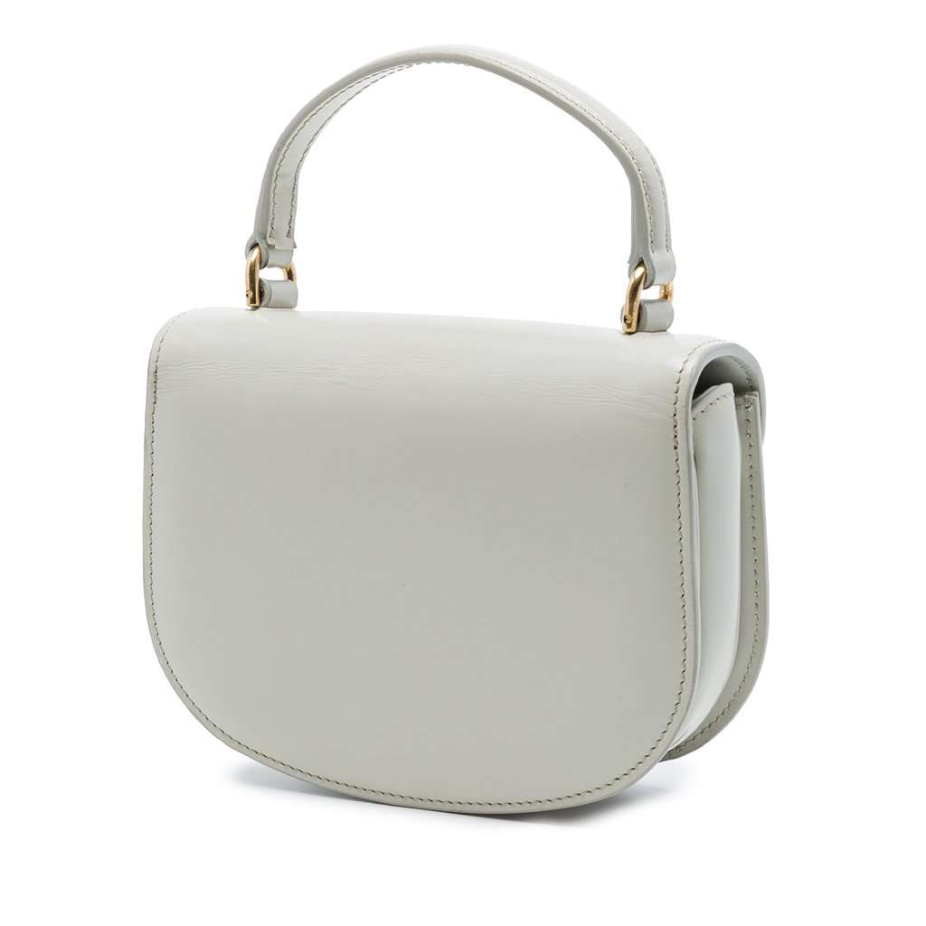 Celine Mini Shiny Calfskin Besace Clea Satchel MultiColor Leather Very good condition - Back View