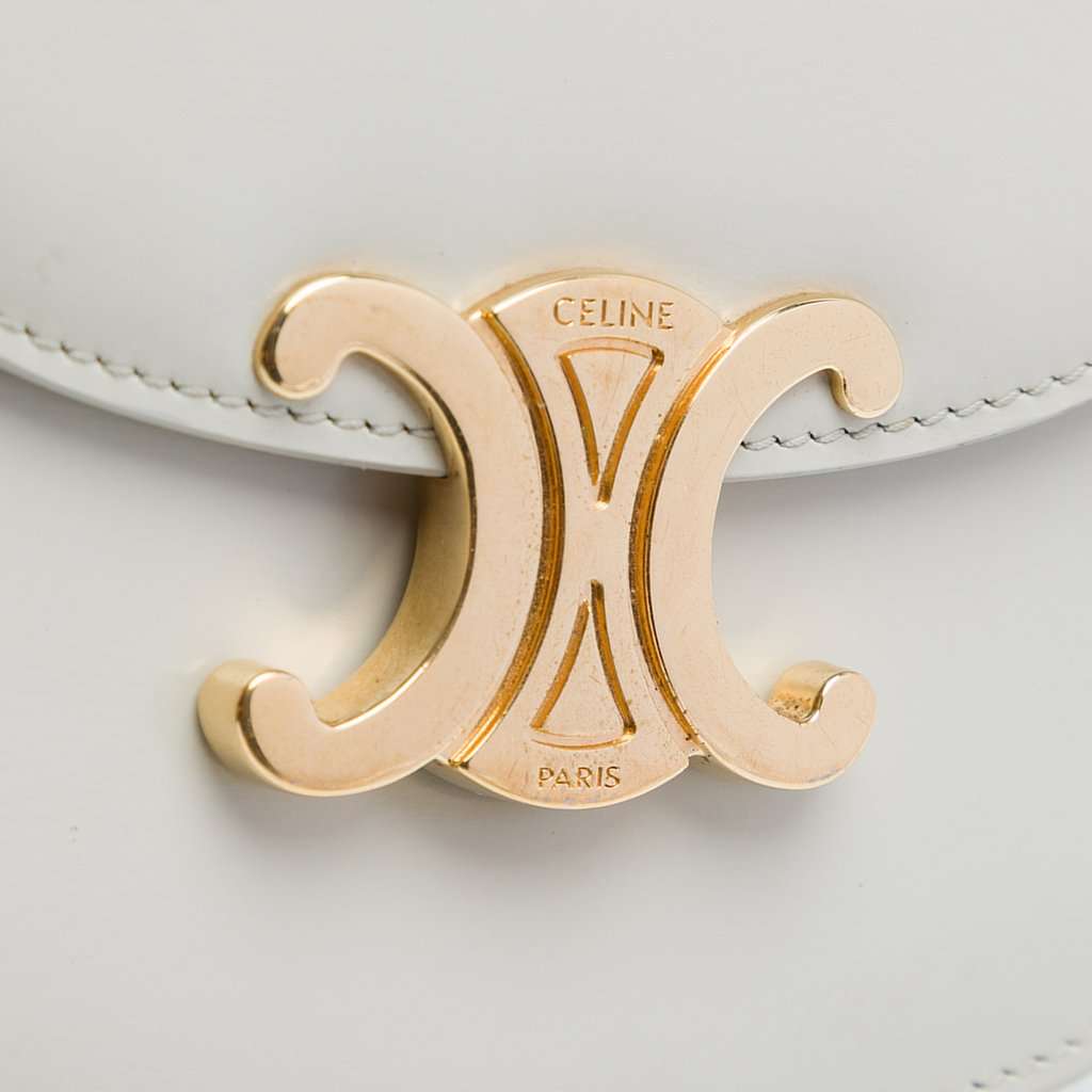Celine Mini Shiny Calfskin Besace Clea Satchel MultiColor Leather Very good condition - Box View