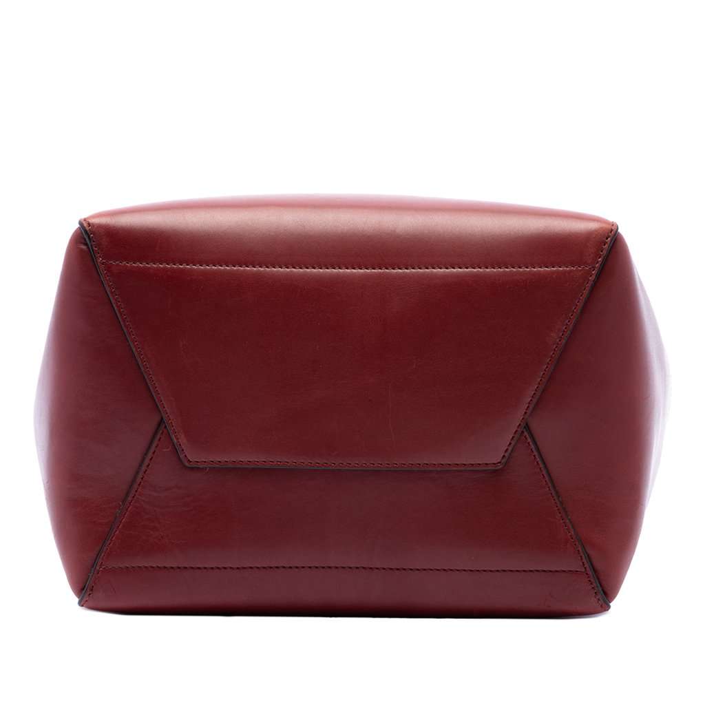 Celine Medium Leather Seau Sangle Bucket Bag Red Leather Very good condition - Inside View