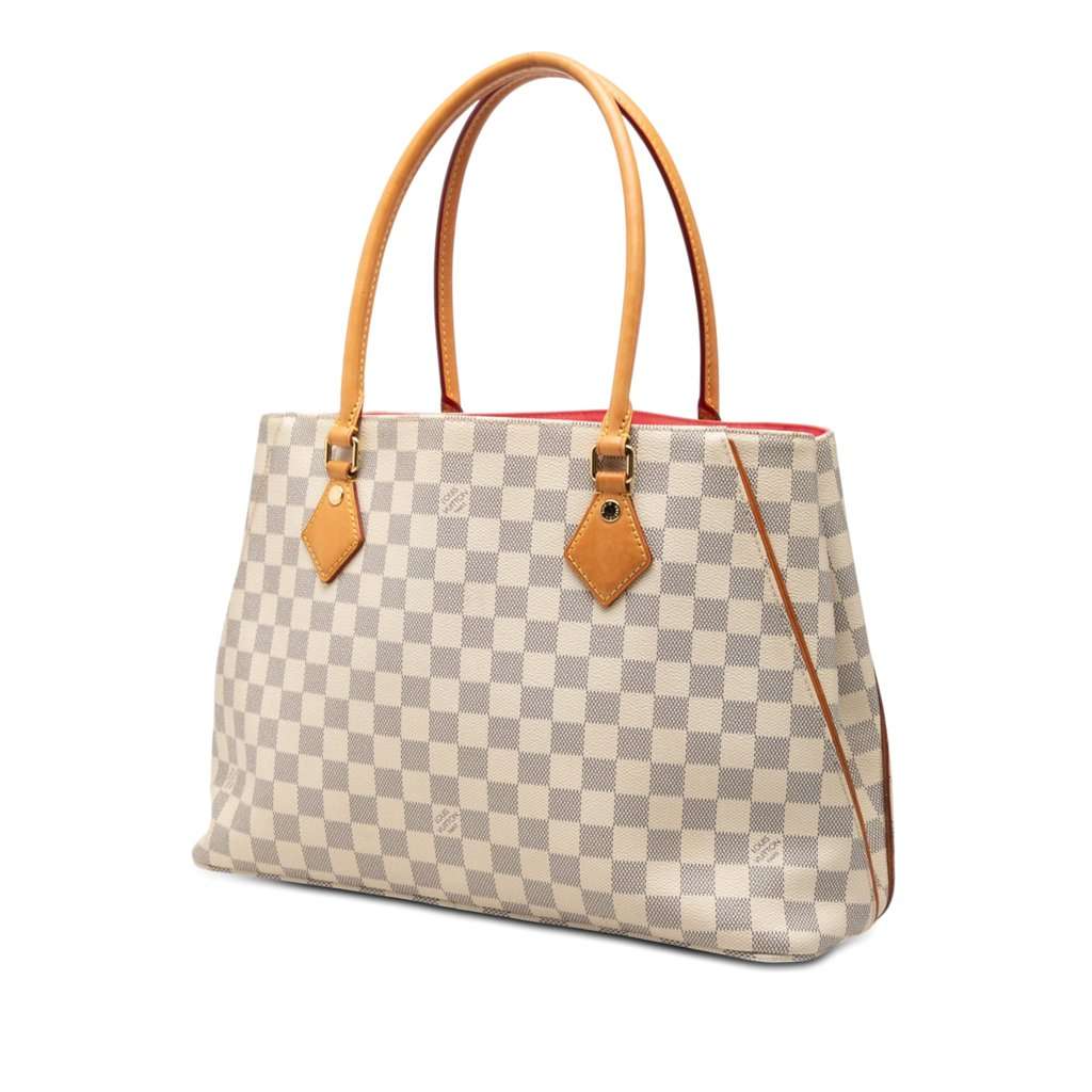 Louis Vuitton Damier Azur Calvi White Very good condition - Back View
