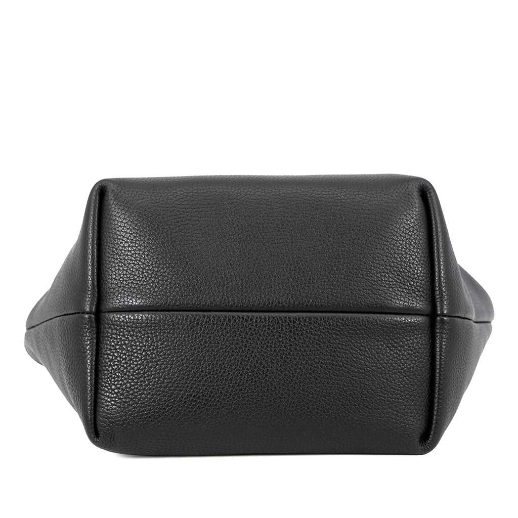 Gucci Small Grained Calfskin Totissima Reversible Tote Black Leather Very good condition - Inside View