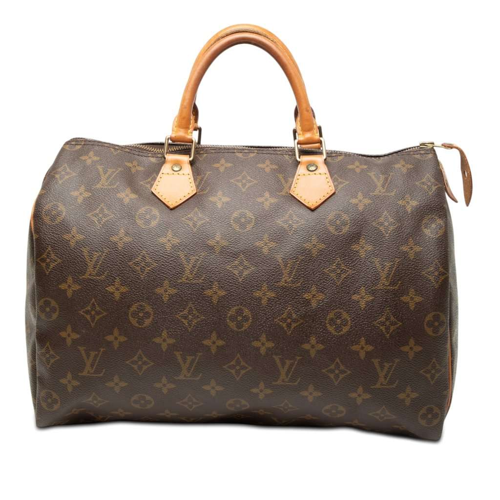Louis Vuitton Monogram Speedy 35 Brown Very good - Front View