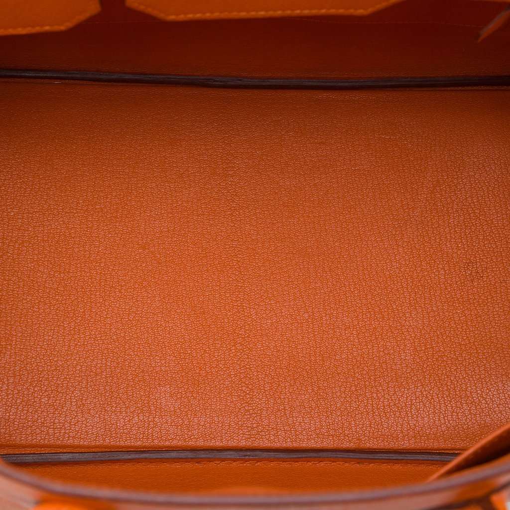Hermès Epsom Birkin Retourne 35 Orange Leather Very good condition - Model View