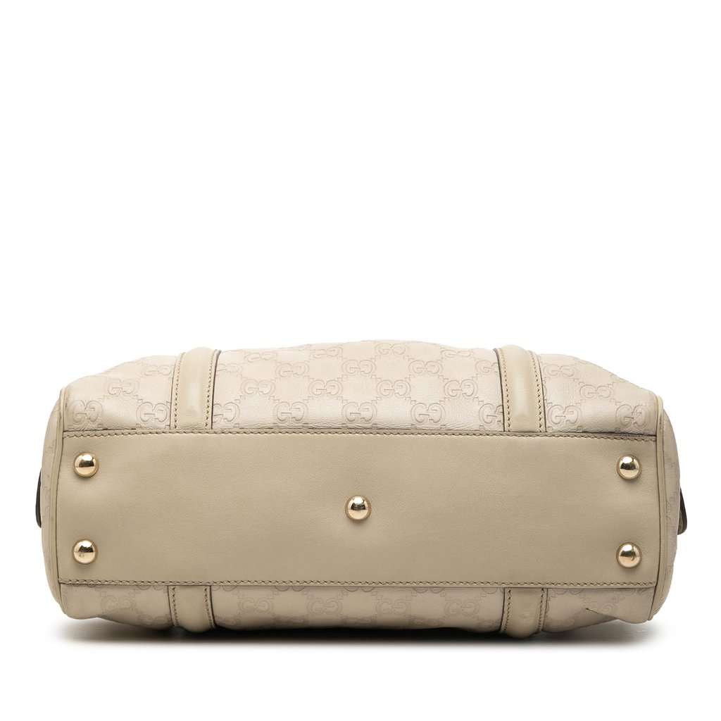 Gucci Guccissima Web Britt Boston Bag Brown Leather Very good - Inside View