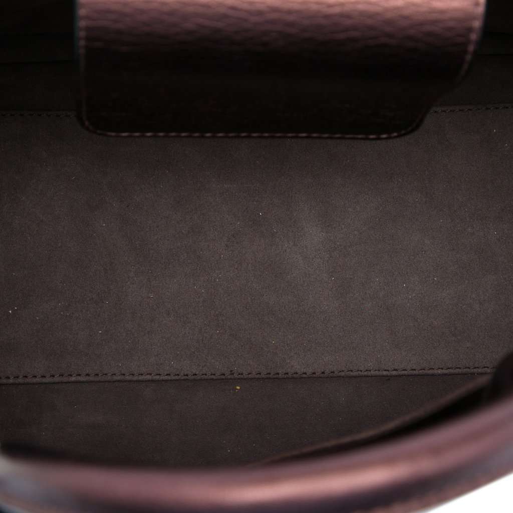 Dior Medium Metallic Grained Calfskin Diorever Satchel Red Leather Very good - Model View