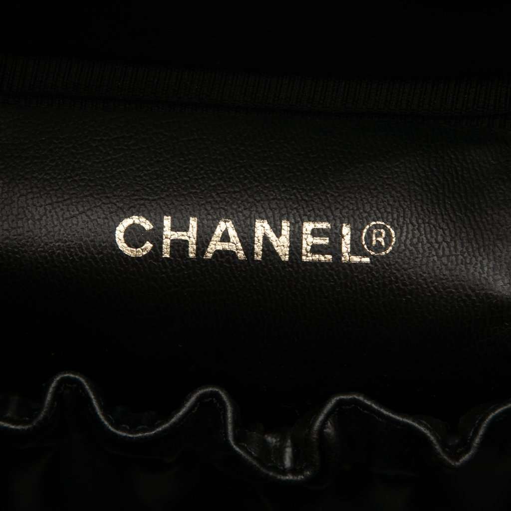 Chanel CC Caviar Vanity Bag Black Leather Very good condition - Box View