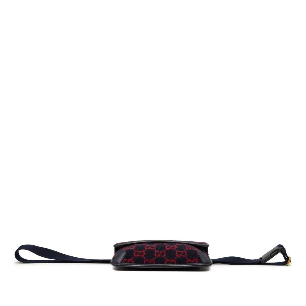 Gucci GG Wool Slim Belt Bag Black Very good condition - Inside View