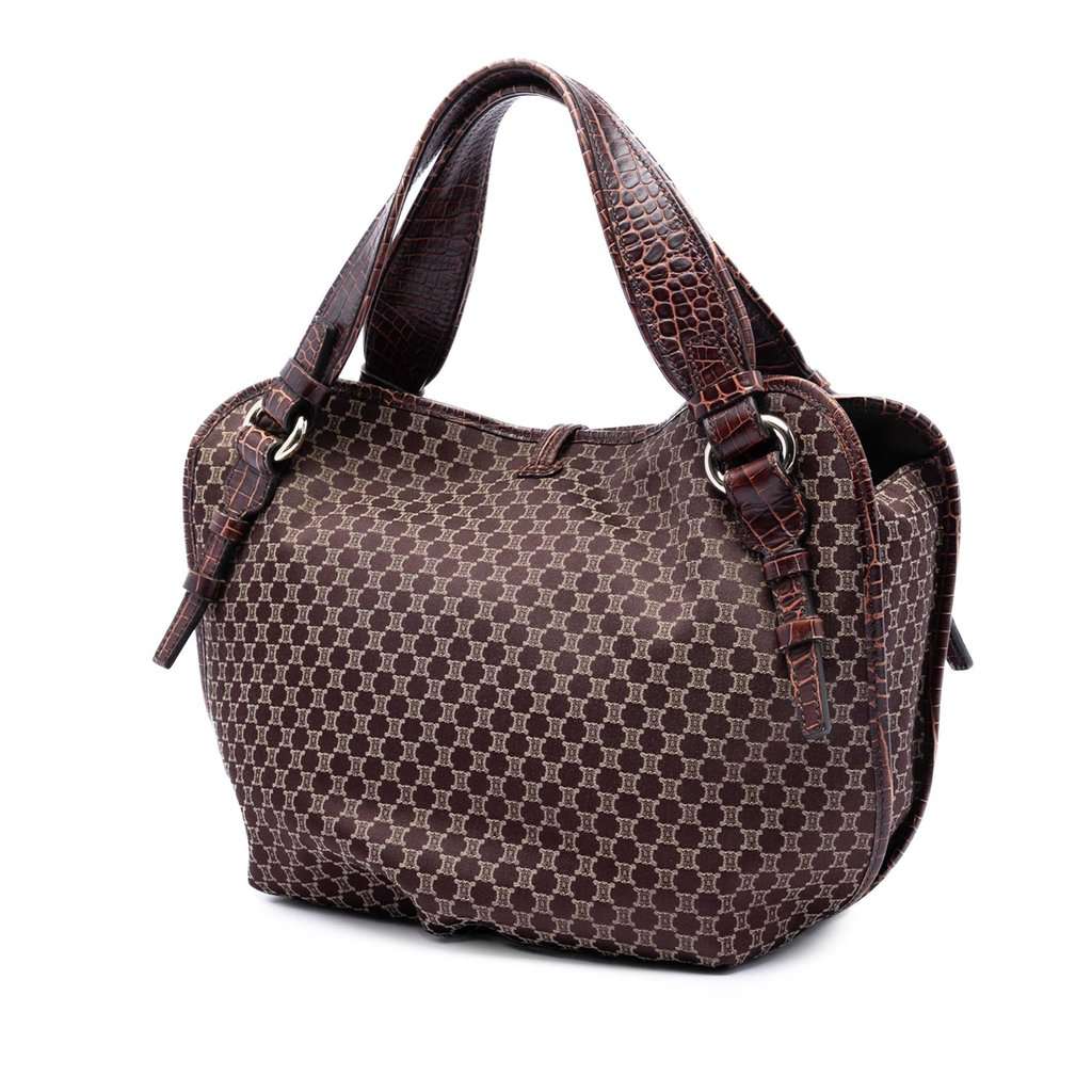 Celine Macadam Canvas Bittersweet Hobo Brown Very good condition - Back View