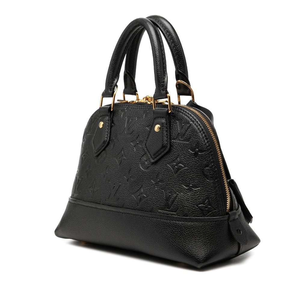 Louis Vuitton Monogram Empreinte Neo Alma BB Black Leather Very good condition - Back View