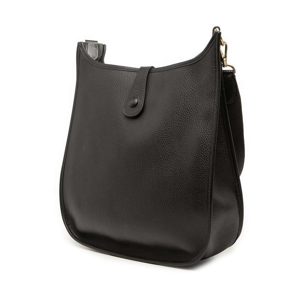 Hermès Clemence Evelyne I 33 Black Leather Very good condition - Back View