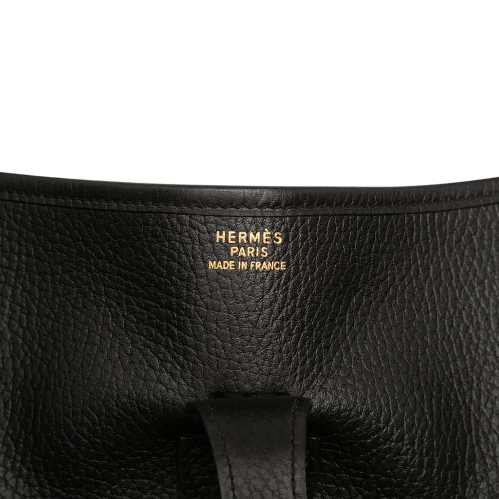 Hermès Clemence Evelyne I 33 Black Leather Very good condition - Box View