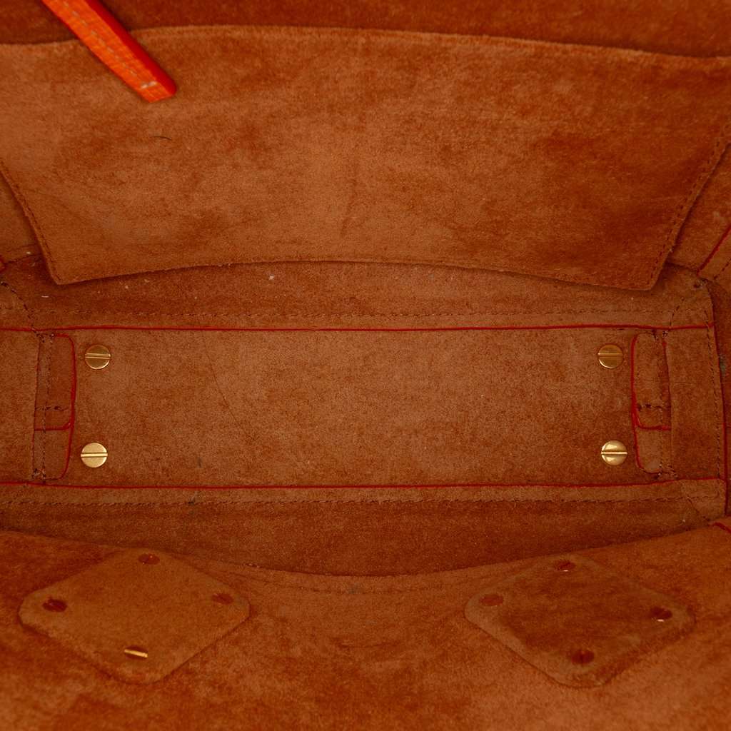 Bottega Veneta Small Grained Calfskin Arco Tote Orange Leather Very good - Model View