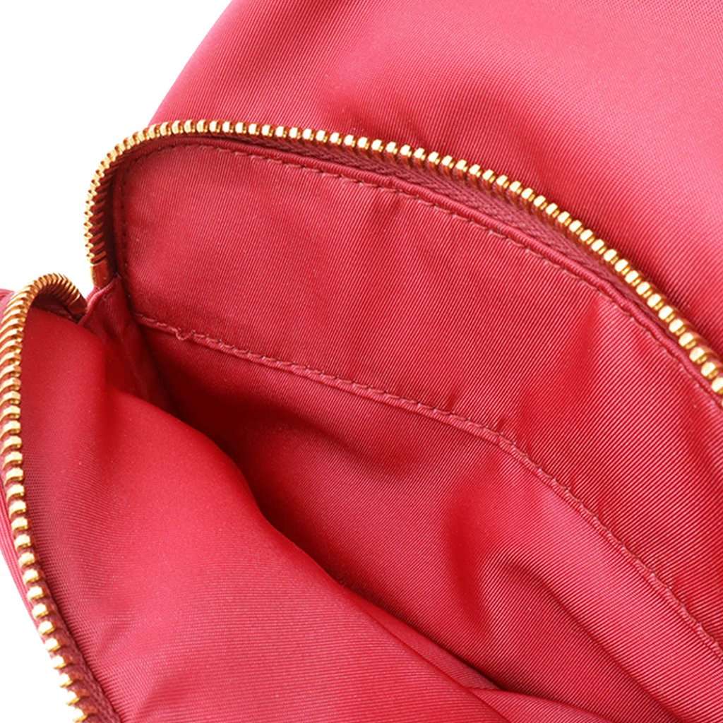 Prada Re Nylon Duet Bucket Bag Red Very good condition - Model View
