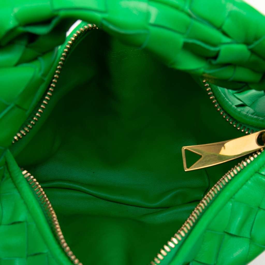 Bottega Veneta Mini Nappa Intrecciato Jodie Green Leather Very good condition - Model View