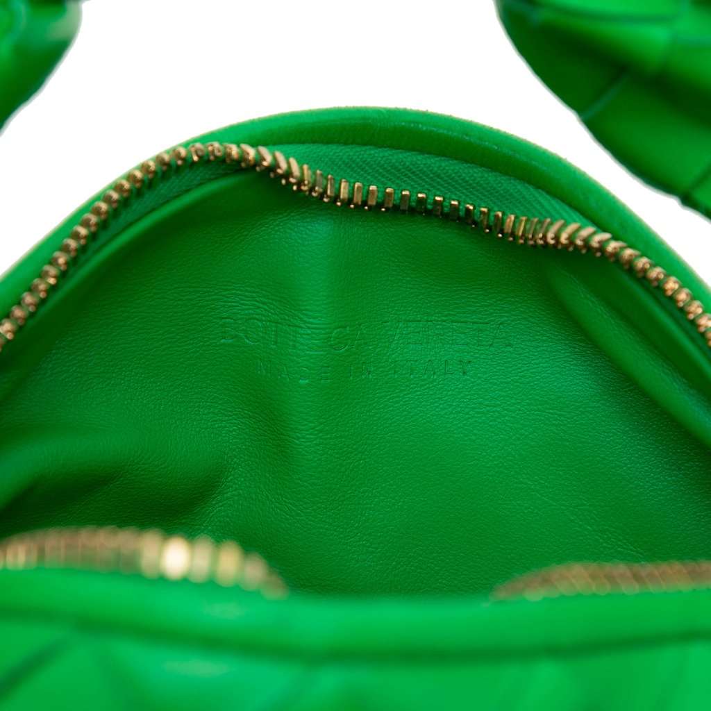 Bottega Veneta Mini Nappa Intrecciato Jodie Green Leather Very good condition - Box View