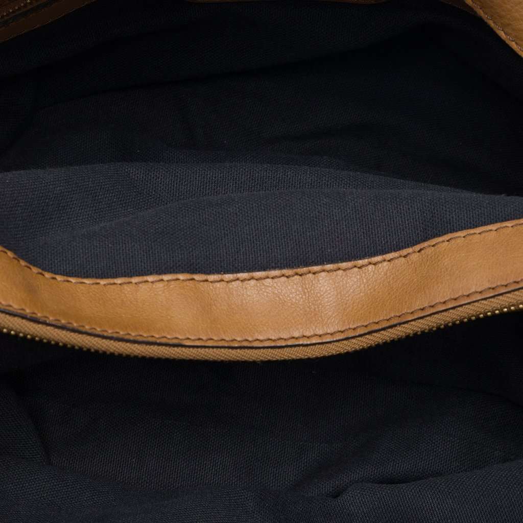 Burberry House Check Canvas Brecon Satchel Brown Very good - Model View