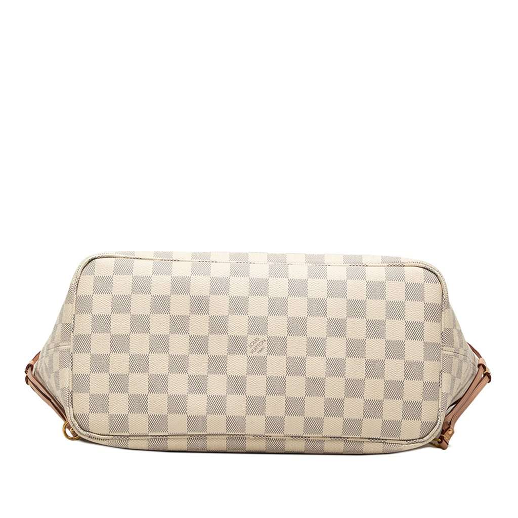Louis Vuitton Damier Azur Neverfull MM White Very good condition - Inside View