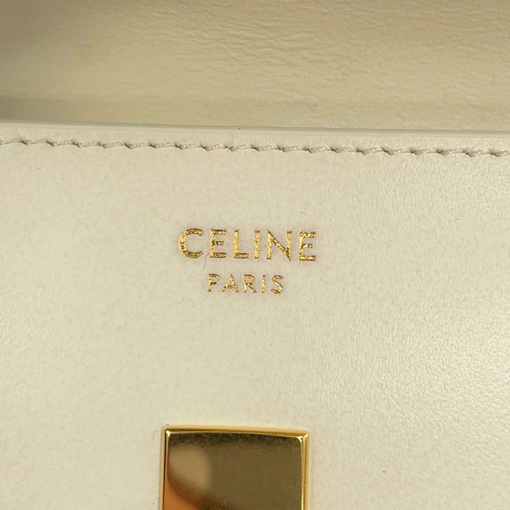 Celine Leather 16 Card Holder White Leather Very good condition - Box View