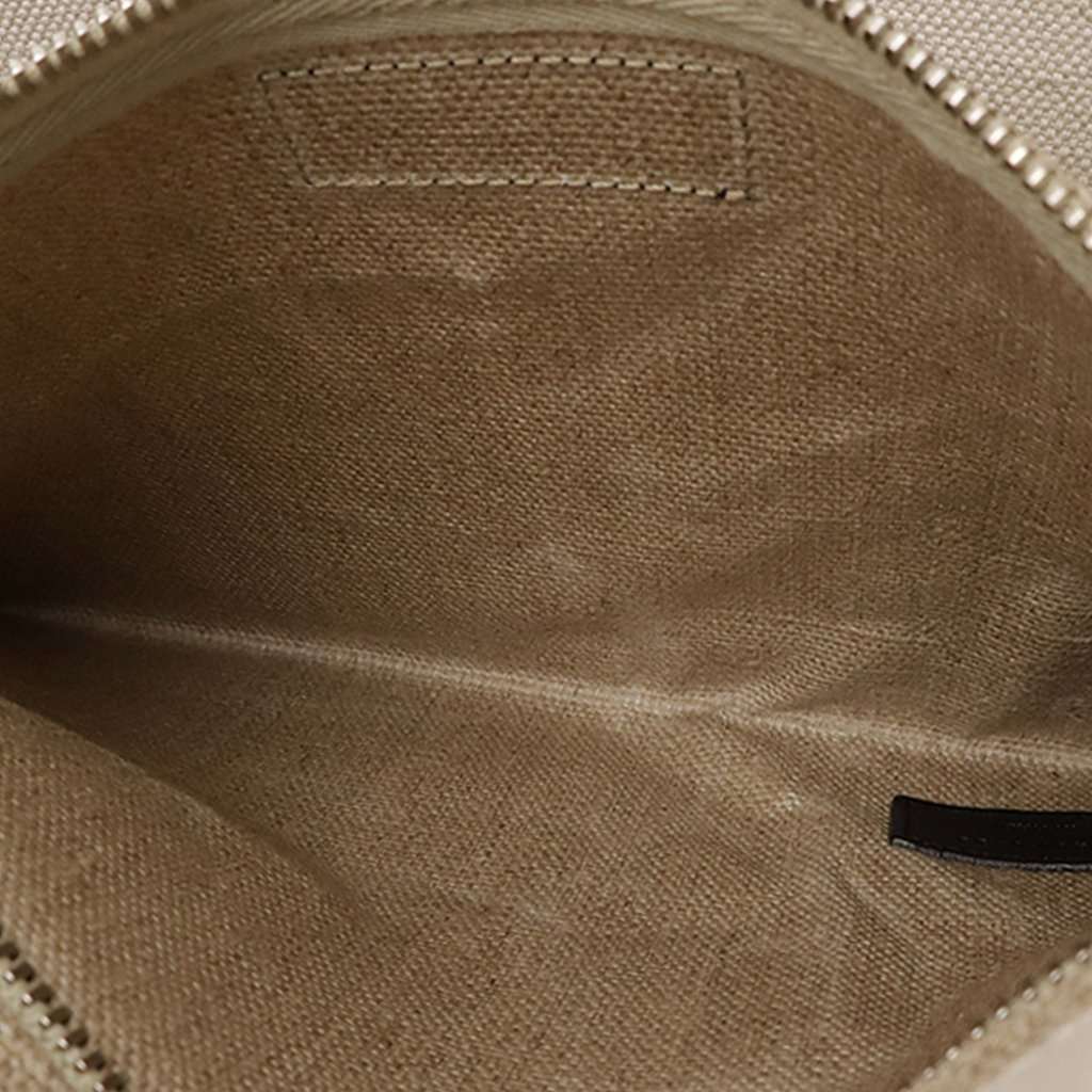 Saint Laurent Small Canvas Rive Gauche Tote Beige Very good - Model View