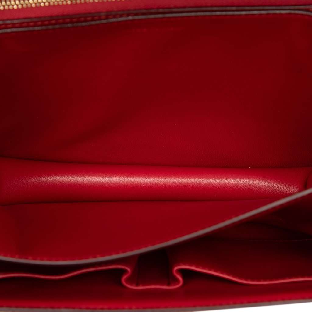 Celine Medium Calfskin Classic Box Red Leather Very good condition - Model View