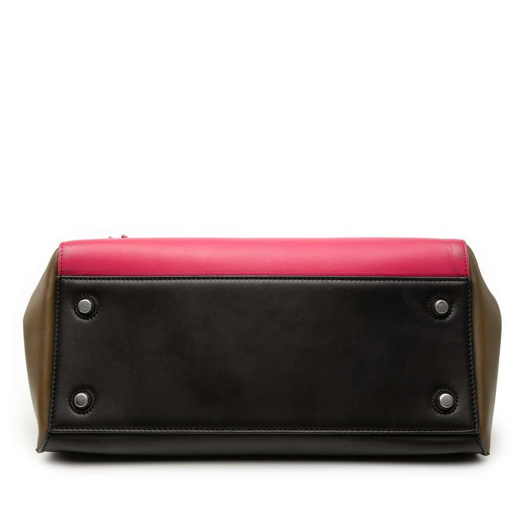 Celine Medium Tricolor Leather Edge Handbag Pink Leather Very good condition - Inside View