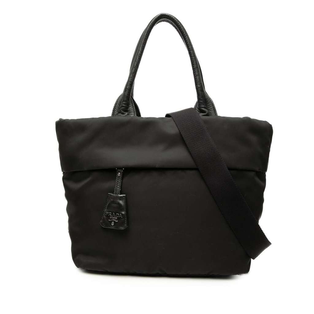 Prada Tessuto Reversible Satchel Brown Very good condition - Front View