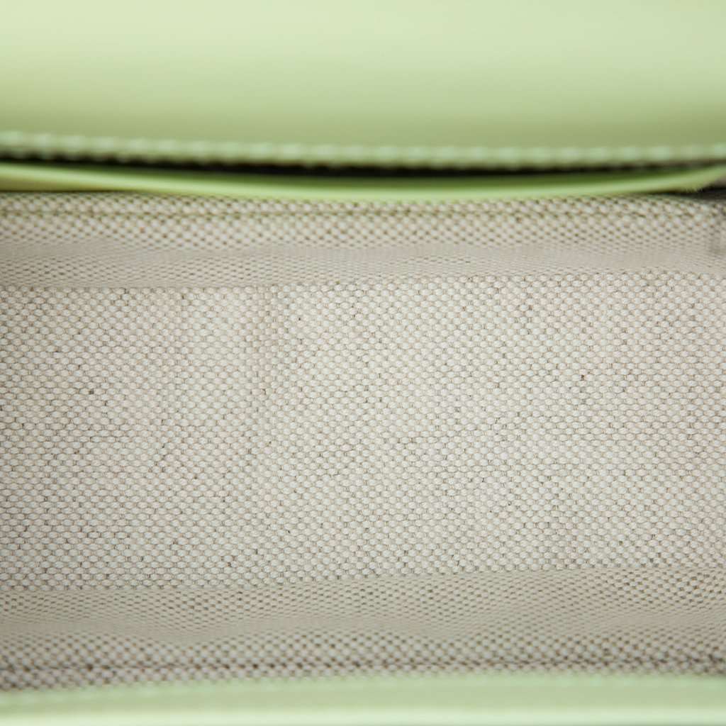 Gucci Mini Calfskin Web 1947 Bamboo Top Handle Bag Green Leather Very good condition - Model View