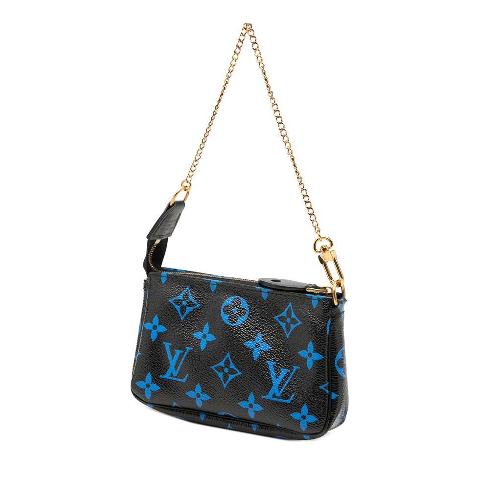 Louis Vuitton Colored Monogram Mini Pochette Accessories Black Very good condition - Back View
