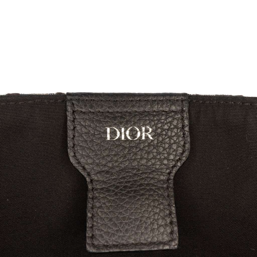 Dior Oblique Canvas and Leather Saddle Tote Blue Very good condition - Box View