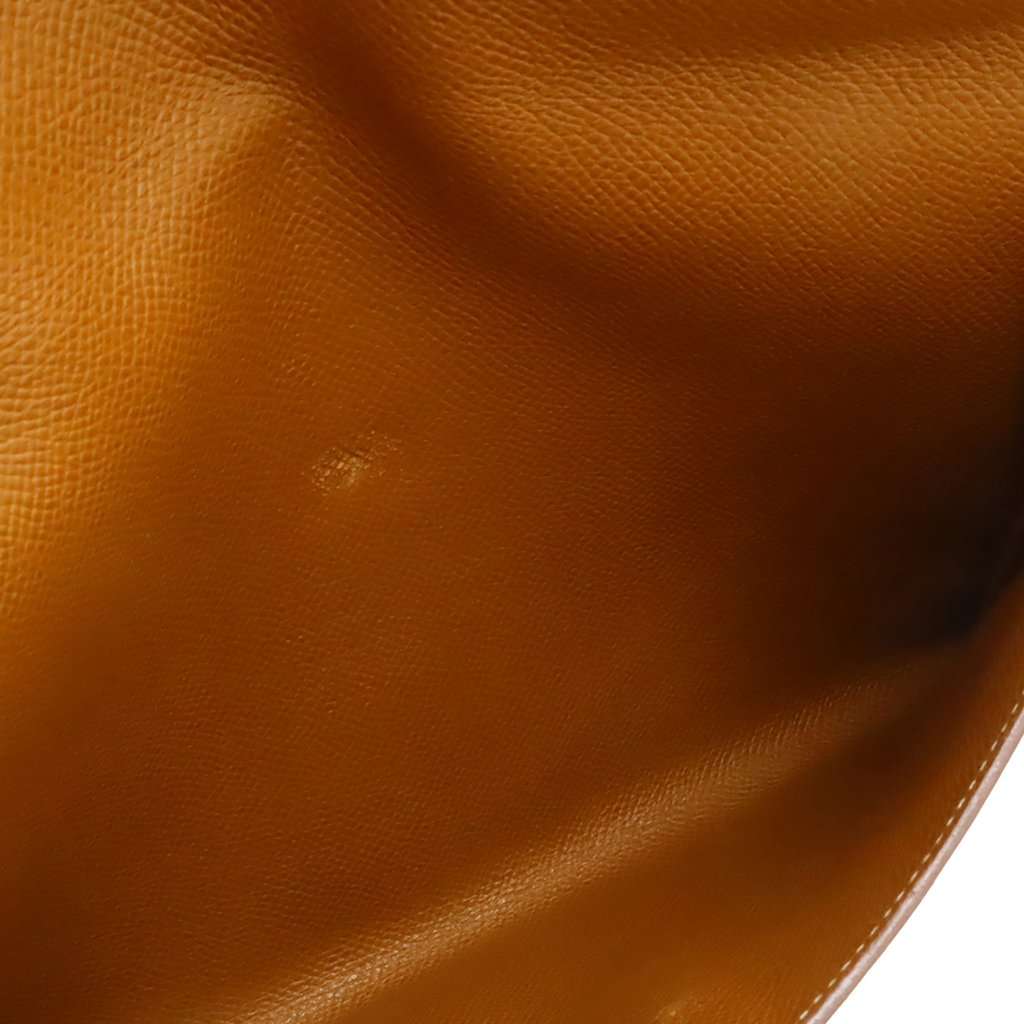 Hermès Courchevel Pochette Rio Brown Leather Very good condition - Inside View