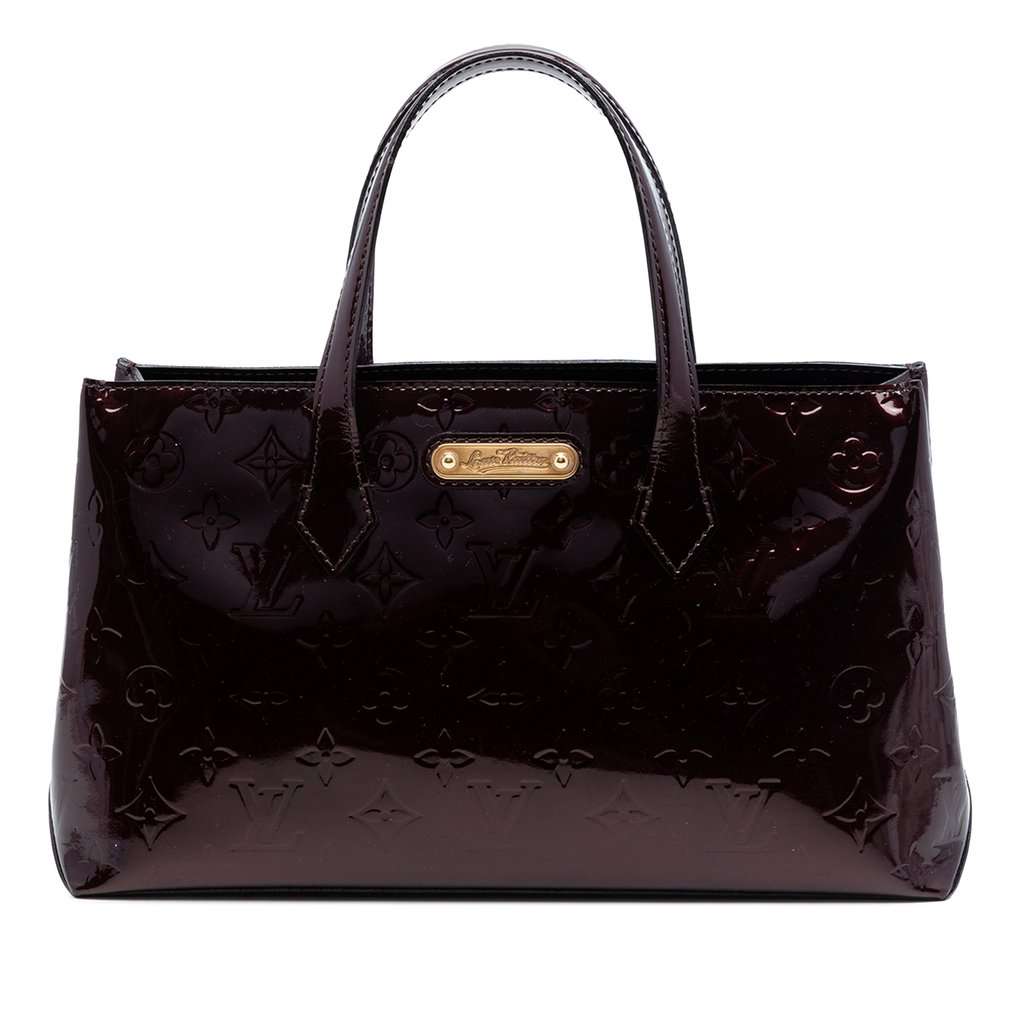 Louis Vuitton Monogram Vernis Wilshire PM Purple Leather Very good condition - Front View