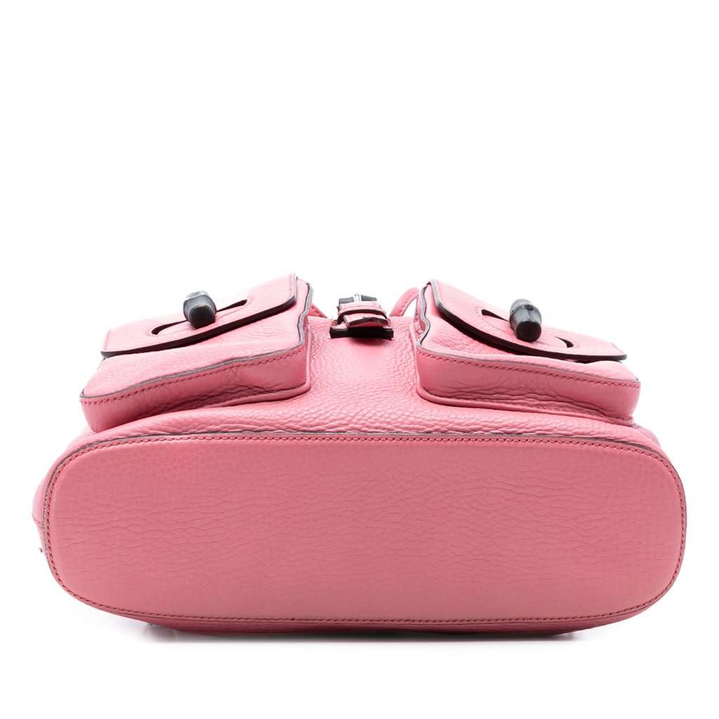 Gucci Leather Bamboo Tassel Backpack Pink Leather Very good condition - Inside View