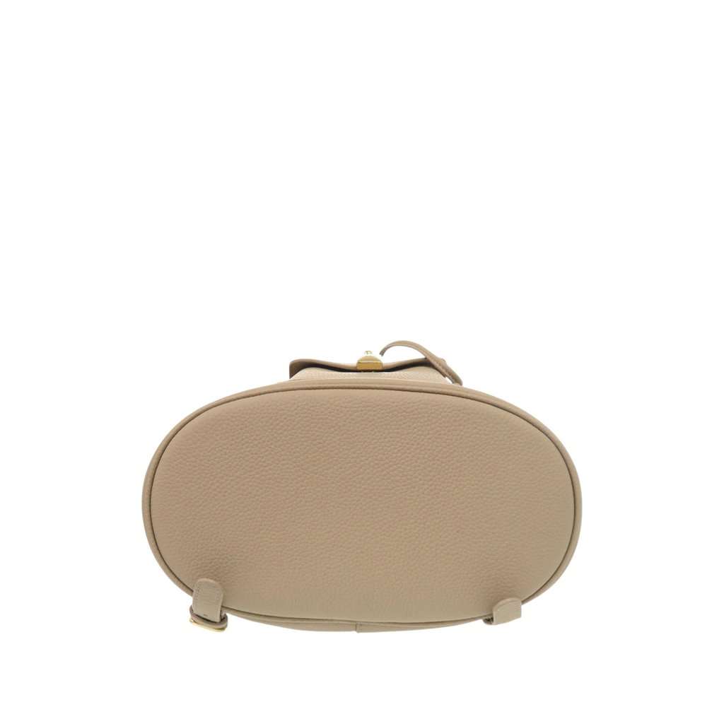 Loro Piana Grained Calfskin Extra Drawstring Backpack Beige Leather Very good condition - Inside View