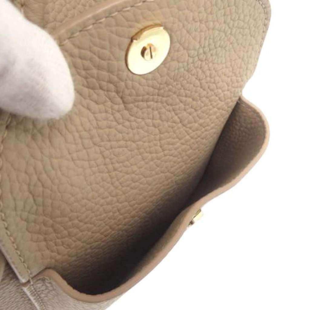 Loro Piana Grained Calfskin Extra Drawstring Backpack Beige Leather Very good condition - Box View