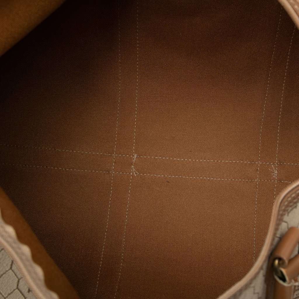 Dior Honeycomb Coated Canvas Travel Bag Beige Good condition - Model View