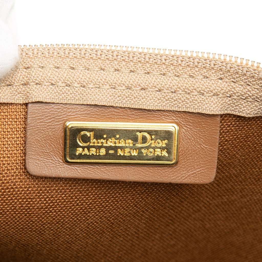 Dior Honeycomb Coated Canvas Travel Bag Beige Good condition - Box View