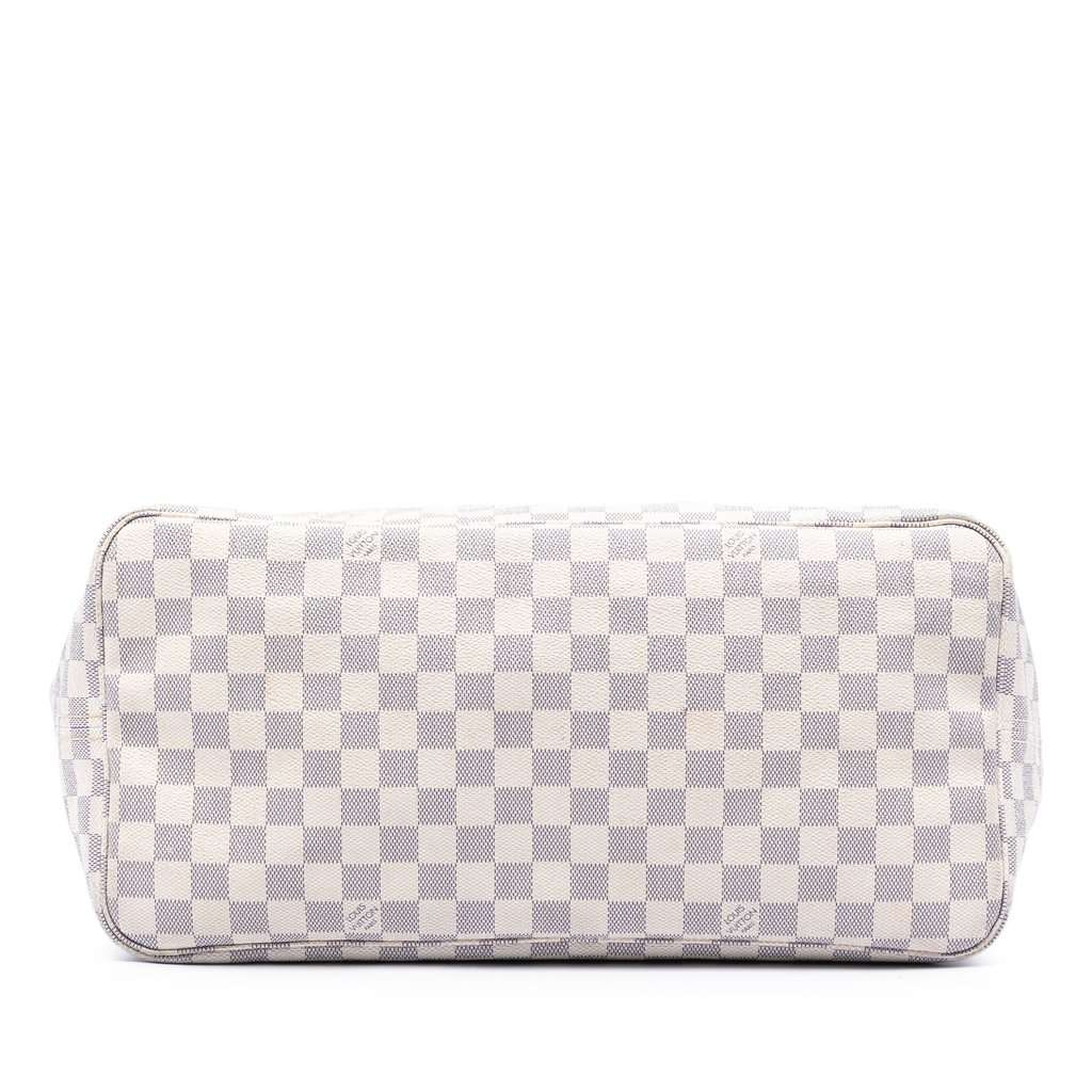 Louis Vuitton Damier Azur Neverfull GM White Very good - Inside View