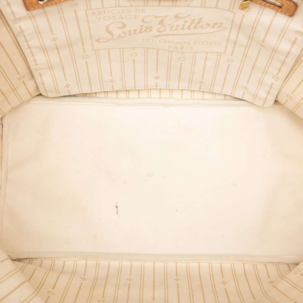 Louis Vuitton Damier Azur Neverfull GM White Very good - Model View