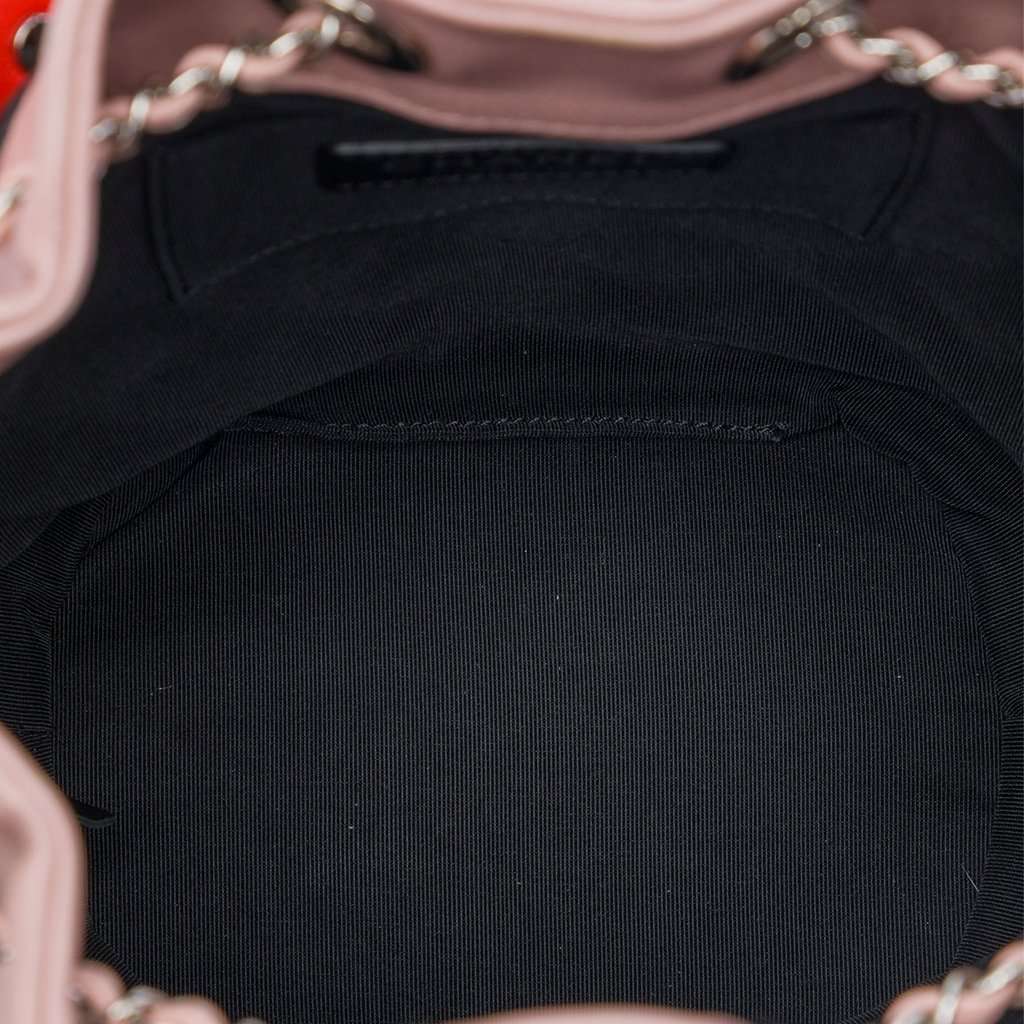 Chanel CC Multicolor Quilted Lambskin Cuba Drawstring Bucket Bag Black Leather Very good condition - Model View