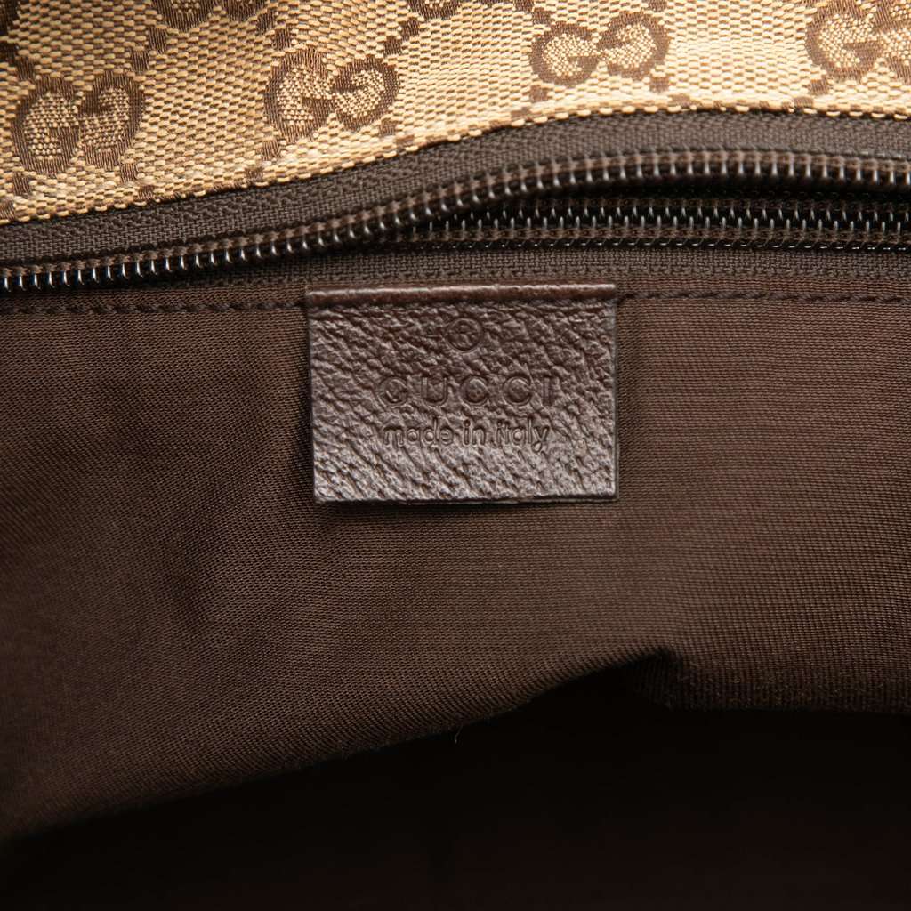 Gucci GG Canvas Web Tote Beige Very good - Box View