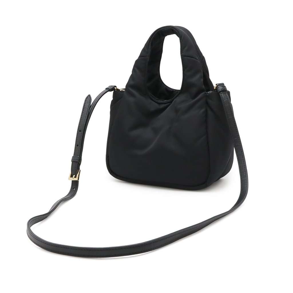 Prada Mini Padded Re Nylon Bow Satchel Black Very good condition - Back View