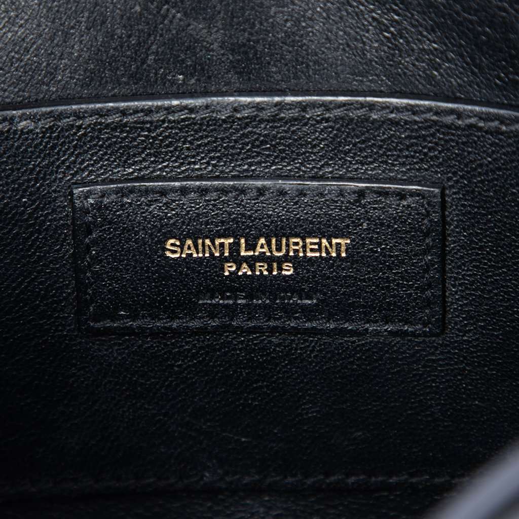 Saint Laurent Calfskin Monogram Le 61 Camera Bag Black Leather Very good condition - Model View