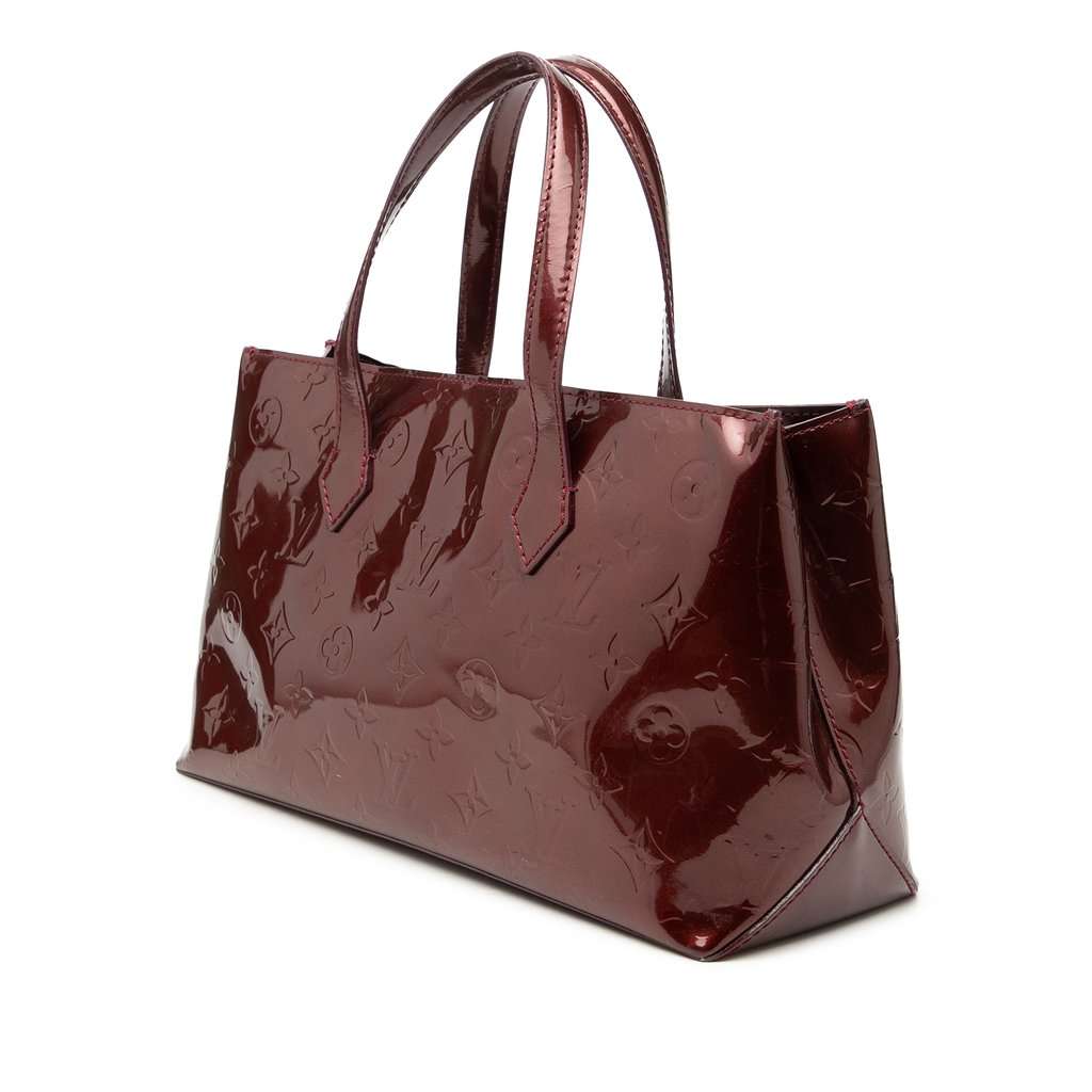 Louis Vuitton Monogram Vernis Wilshire PM Red Leather Good - Back View