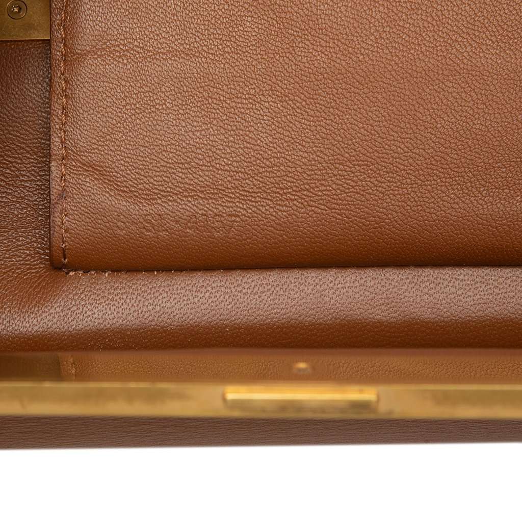 Celine Mini Leather Clasp Crossbody Brown Leather Very good condition - Box View