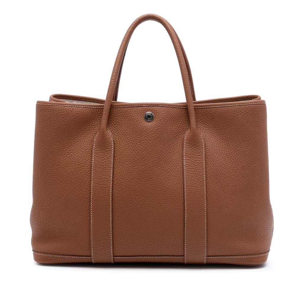 Hermès Negonda Garden Party 36 Brown Leather Very good condition - Front View