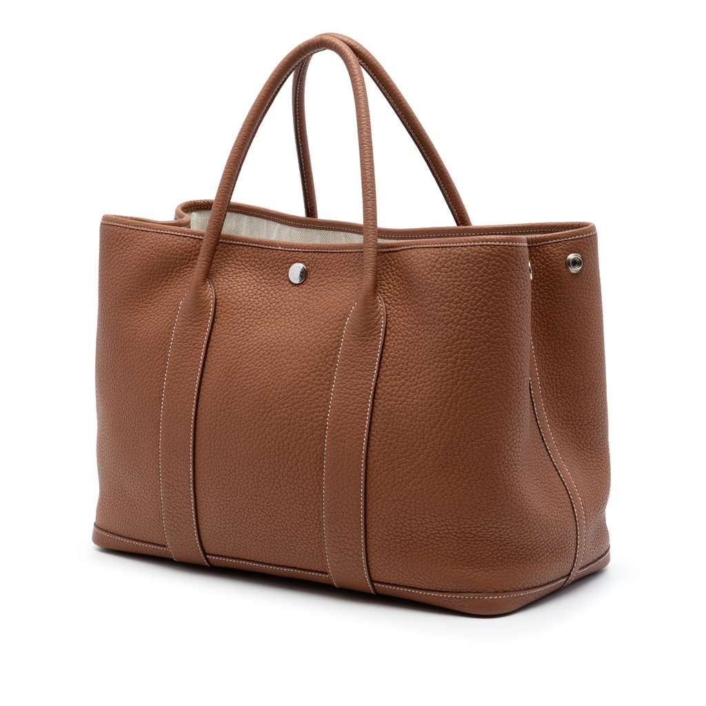 Hermès Negonda Garden Party 36 Brown Leather Very good condition - Back View