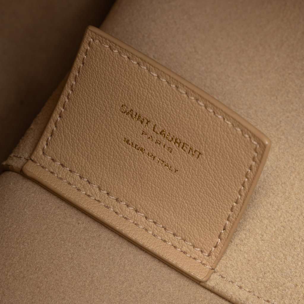 Saint Laurent Toy Leather North South Shopping Tote Beige Leather Very good - Box View